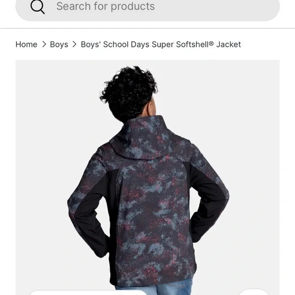 Free Country Boys Softshell Jacket - Black and Orange - Picture 5 of 12